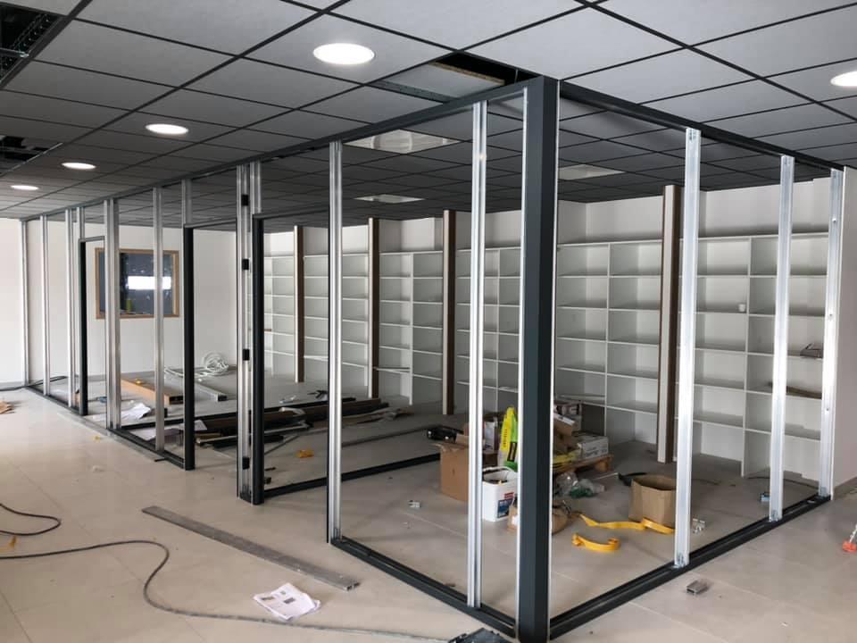 séparation bureaux cloisons