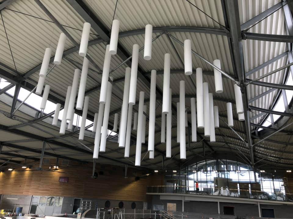 plafond suspendu "gouttes"